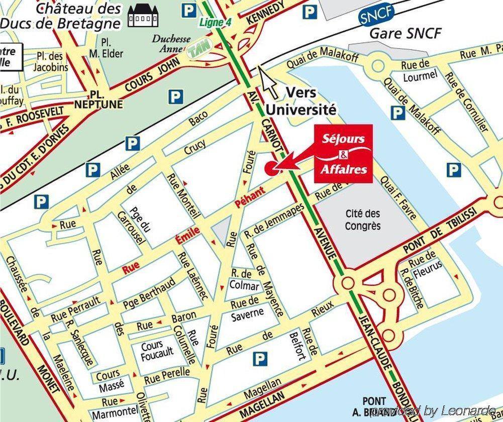 Sejours & Affaires Nantes Ducs De Bretagne Aparthotel Exteriör bild